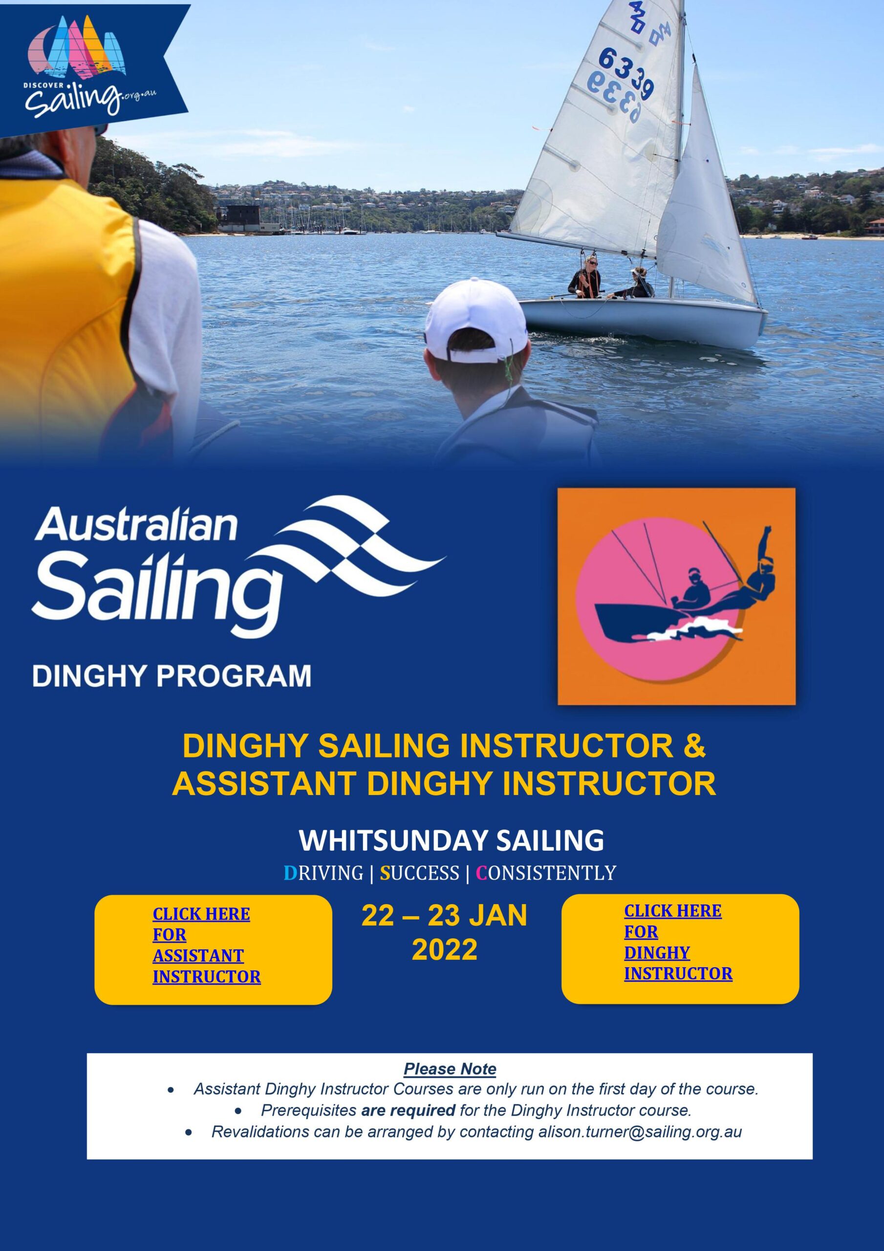 Dinghy Sailing Instructor & Assistant Dinghy Instructor