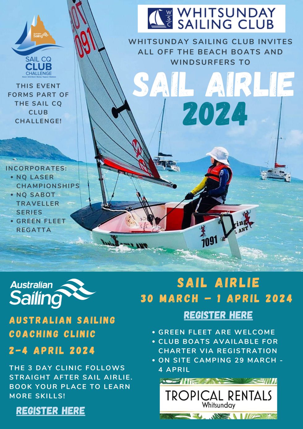 Sail Airlie Regatta Easter 2024 WSC